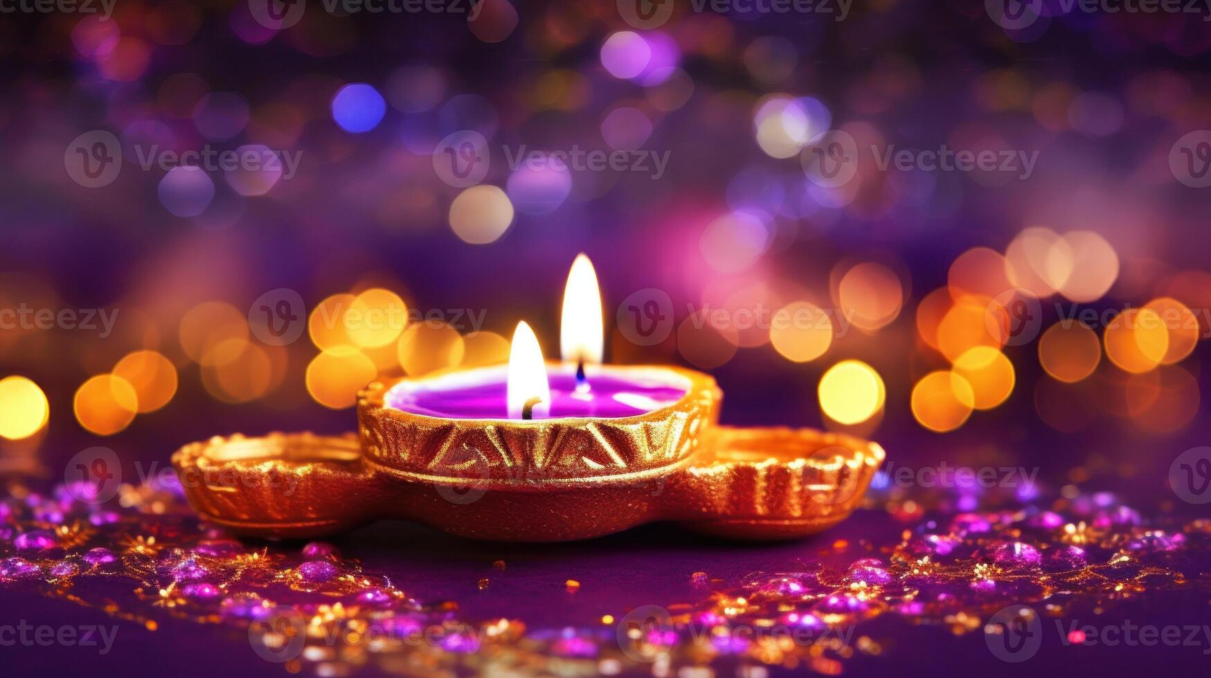 Happy Diwali background. Illustration photo