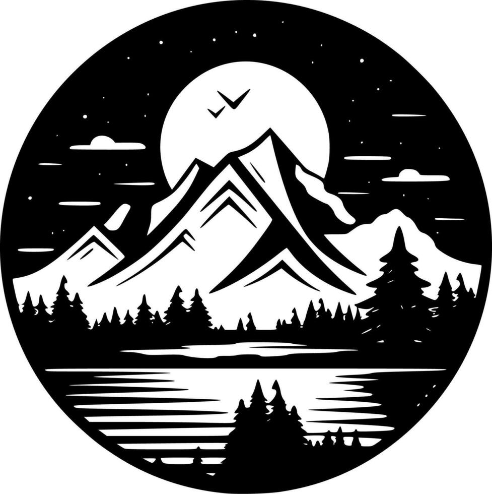 Camping - High Quality Vector Logo - Vector illustration ideal for T-shirt graphic