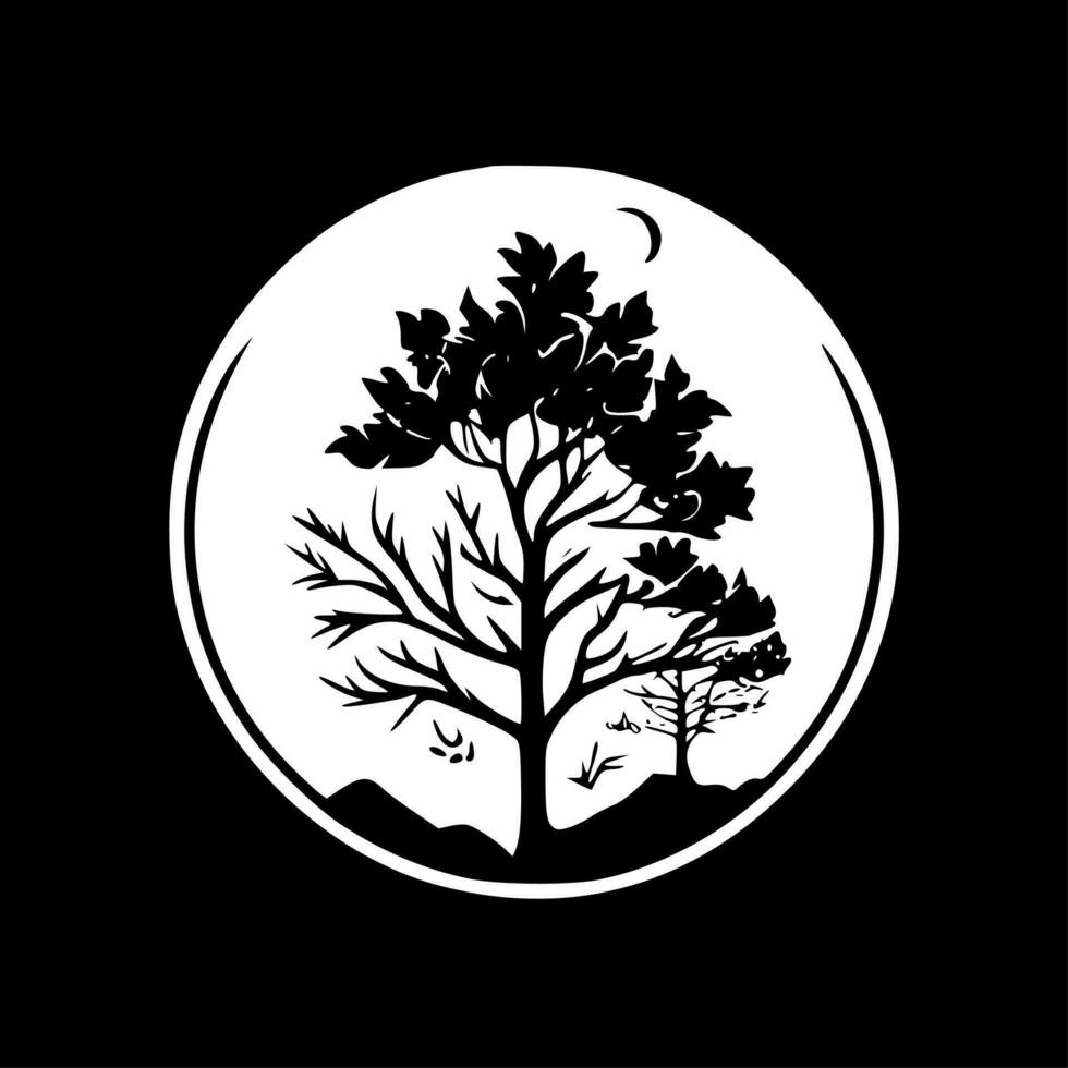 Nature - Minimalist and Flat Logo - Vector illustration