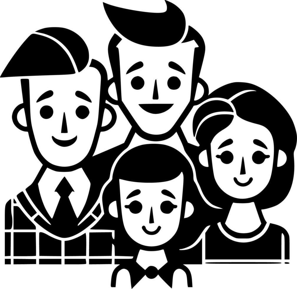Family - High Quality Vector Logo - Vector illustration ideal for T-shirt graphic