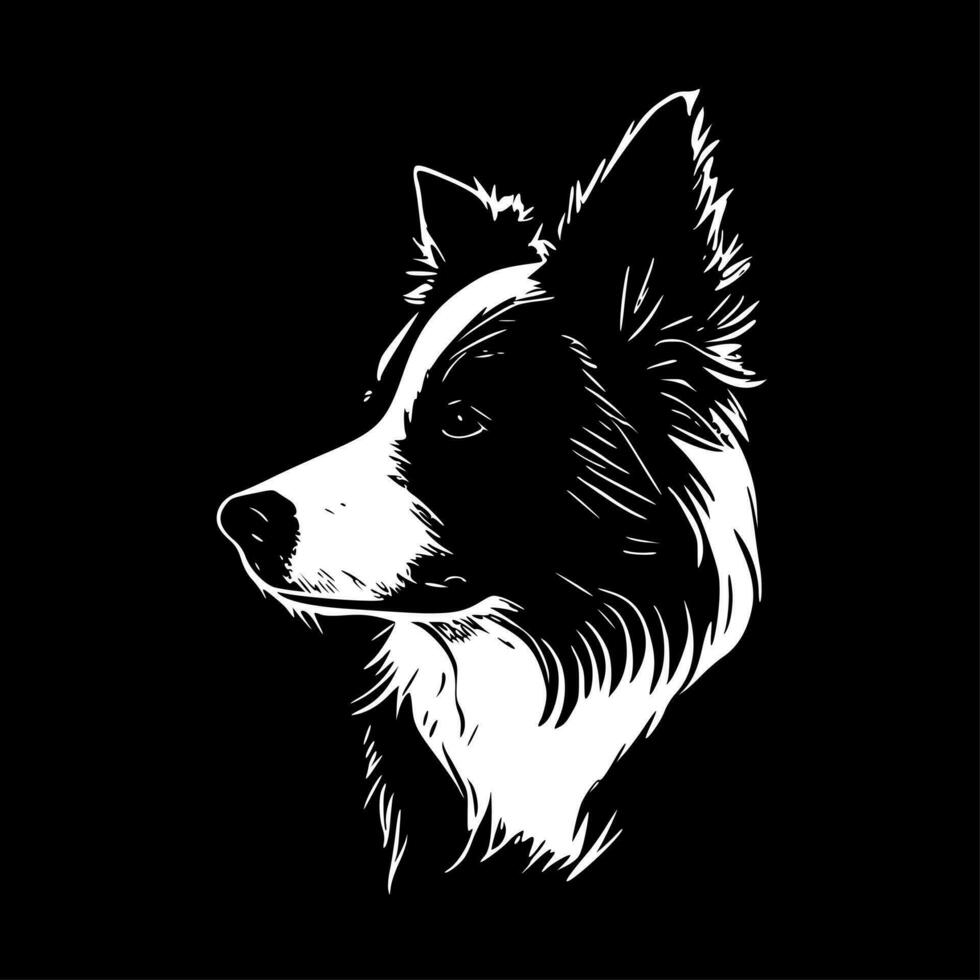 frontera collie - alto calidad vector logo - vector ilustración ideal para camiseta gráfico