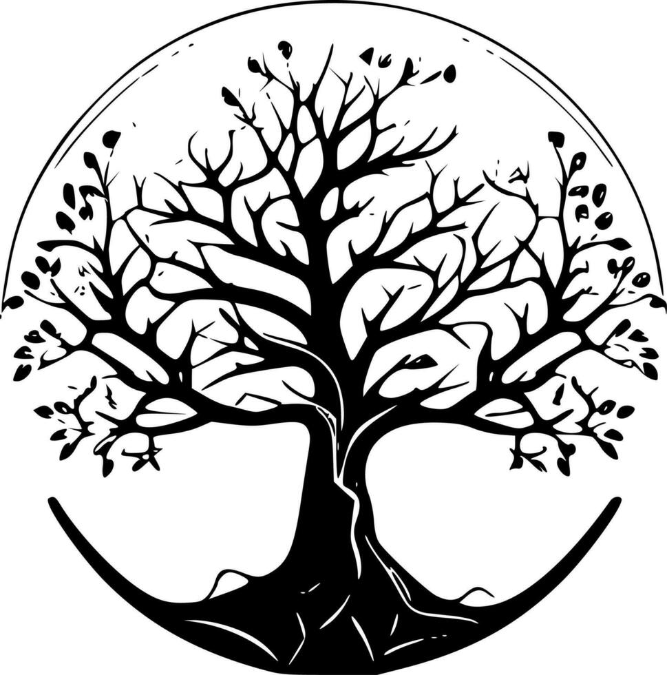 Tree of Life - High Quality Vector Logo - Vector illustration ideal for T-shirt graphic