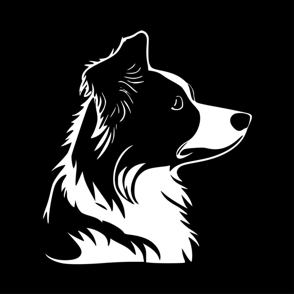 Border Collie - High Quality Vector Logo - Vector illustration ideal for T-shirt graphic