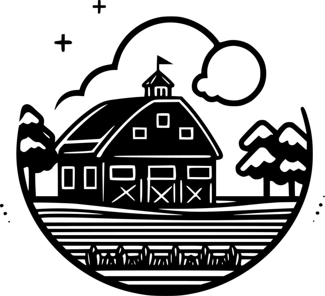 Farm - High Quality Vector Logo - Vector illustration ideal for T-shirt graphic