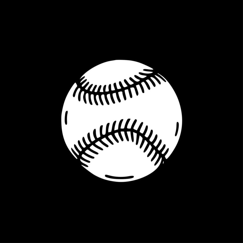 Baseball, Minimalist and Simple Silhouette - Vector illustration