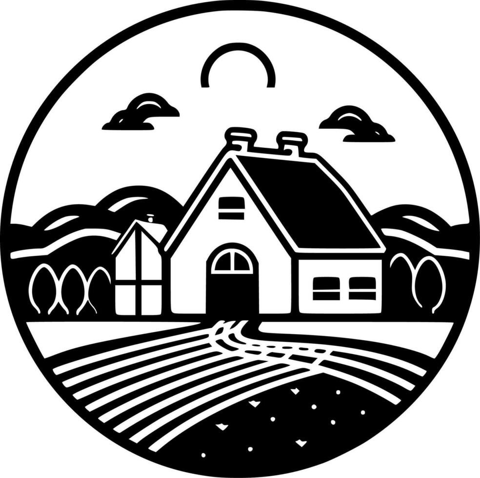 Farm - High Quality Vector Logo - Vector illustration ideal for T-shirt graphic