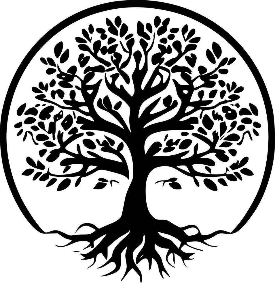 árbol de vida - alto calidad vector logo - vector ilustración ideal para camiseta gráfico