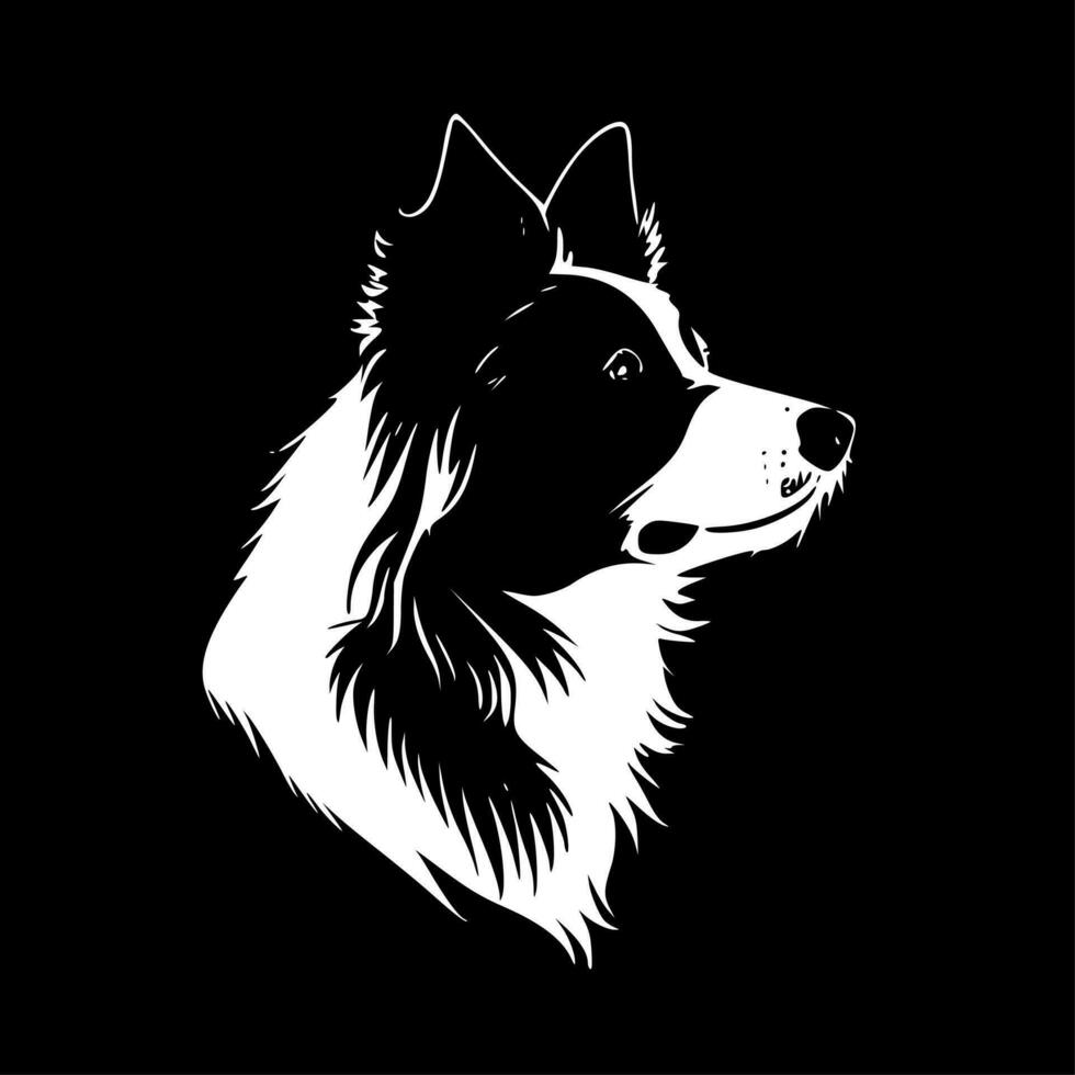 frontera collie - alto calidad vector logo - vector ilustración ideal para camiseta gráfico