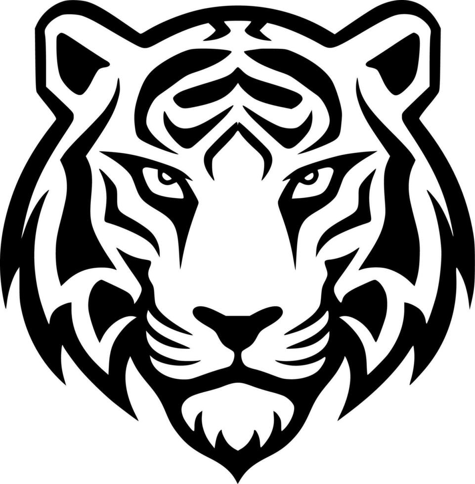 Tiger - Minimalist and Flat Logo - Vector illustration