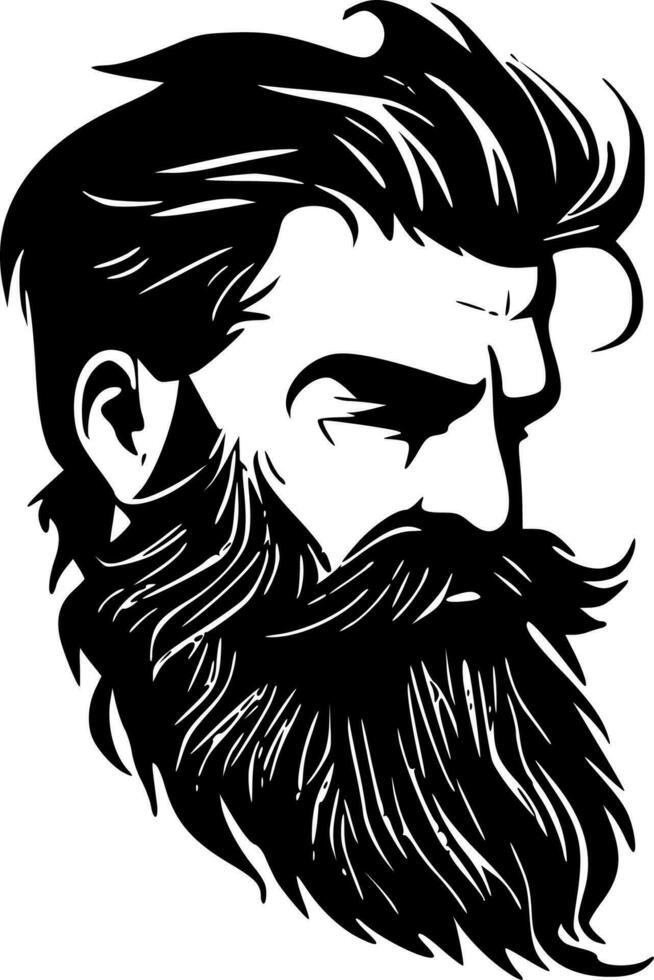 Beard - High Quality Vector Logo - Vector illustration ideal for T-shirt graphic