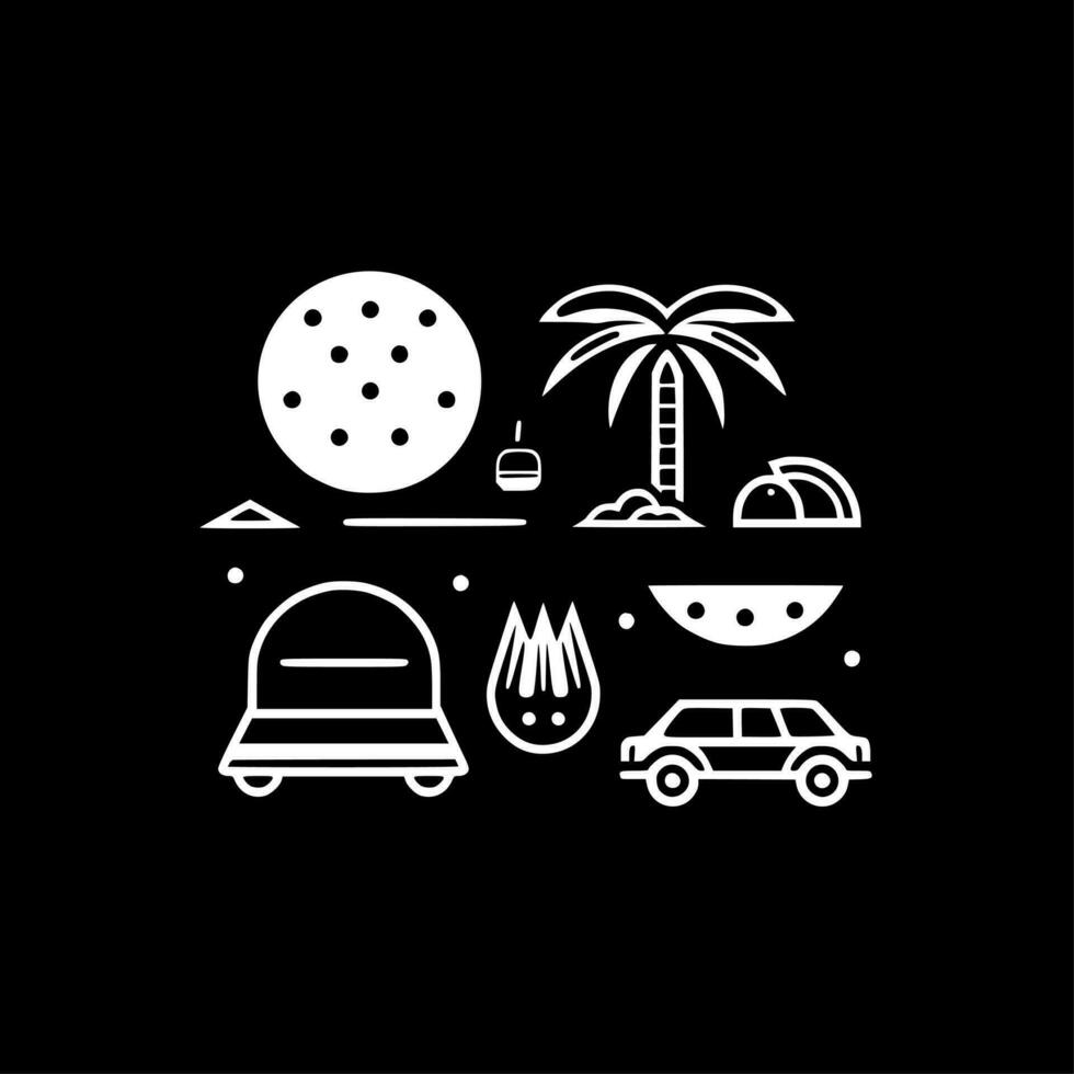 Summer - Minimalist and Flat Logo - Vector illustration