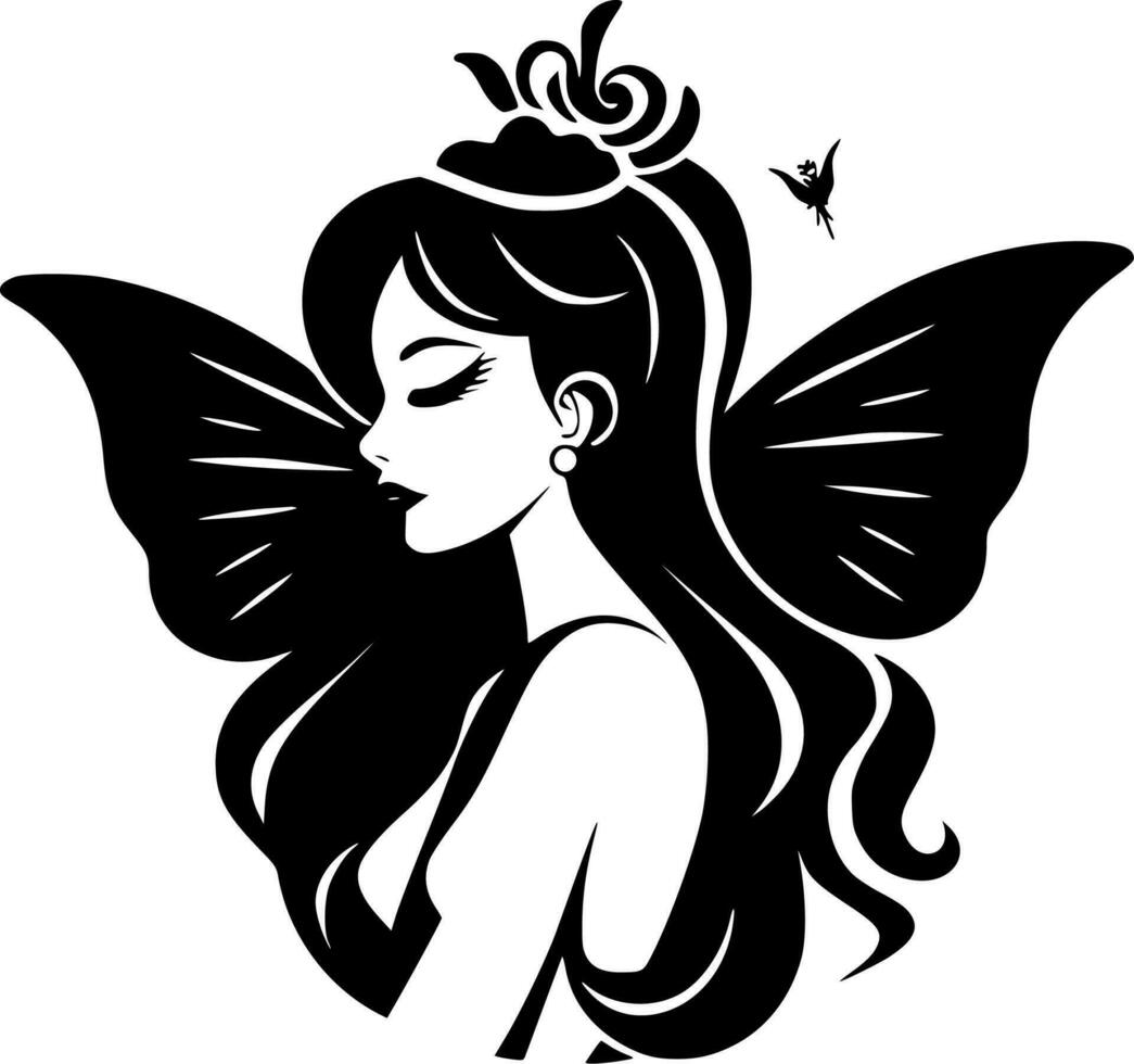 Fairy - High Quality Vector Logo - Vector illustration ideal for T-shirt graphic