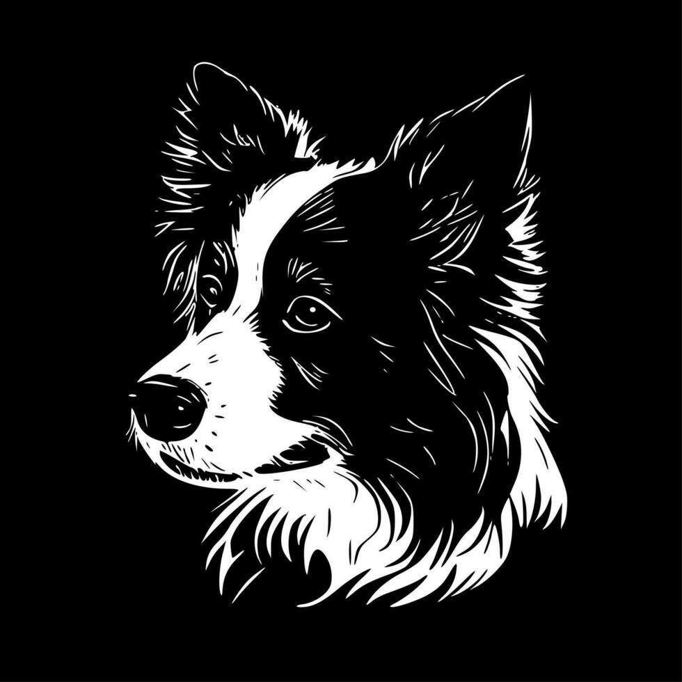 frontera collie - alto calidad vector logo - vector ilustración ideal para camiseta gráfico