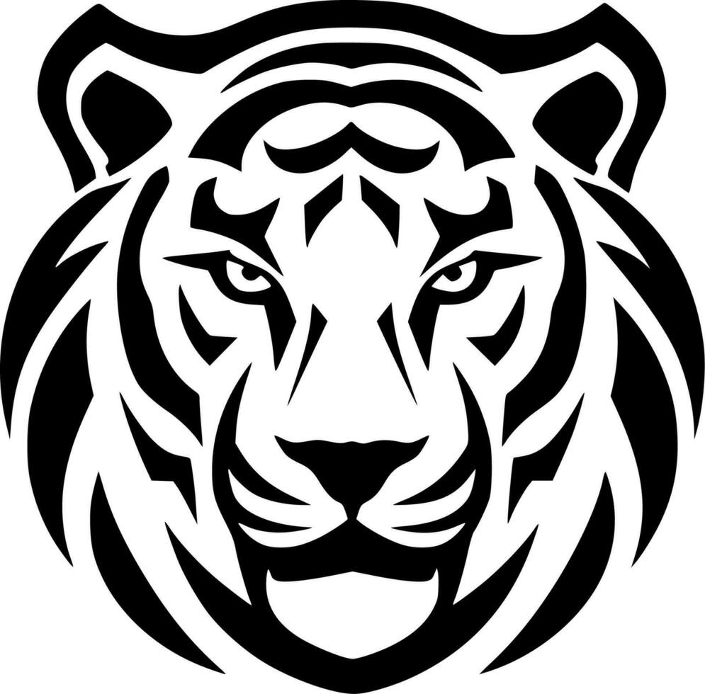 tigre, minimalista y sencillo silueta - vector ilustración