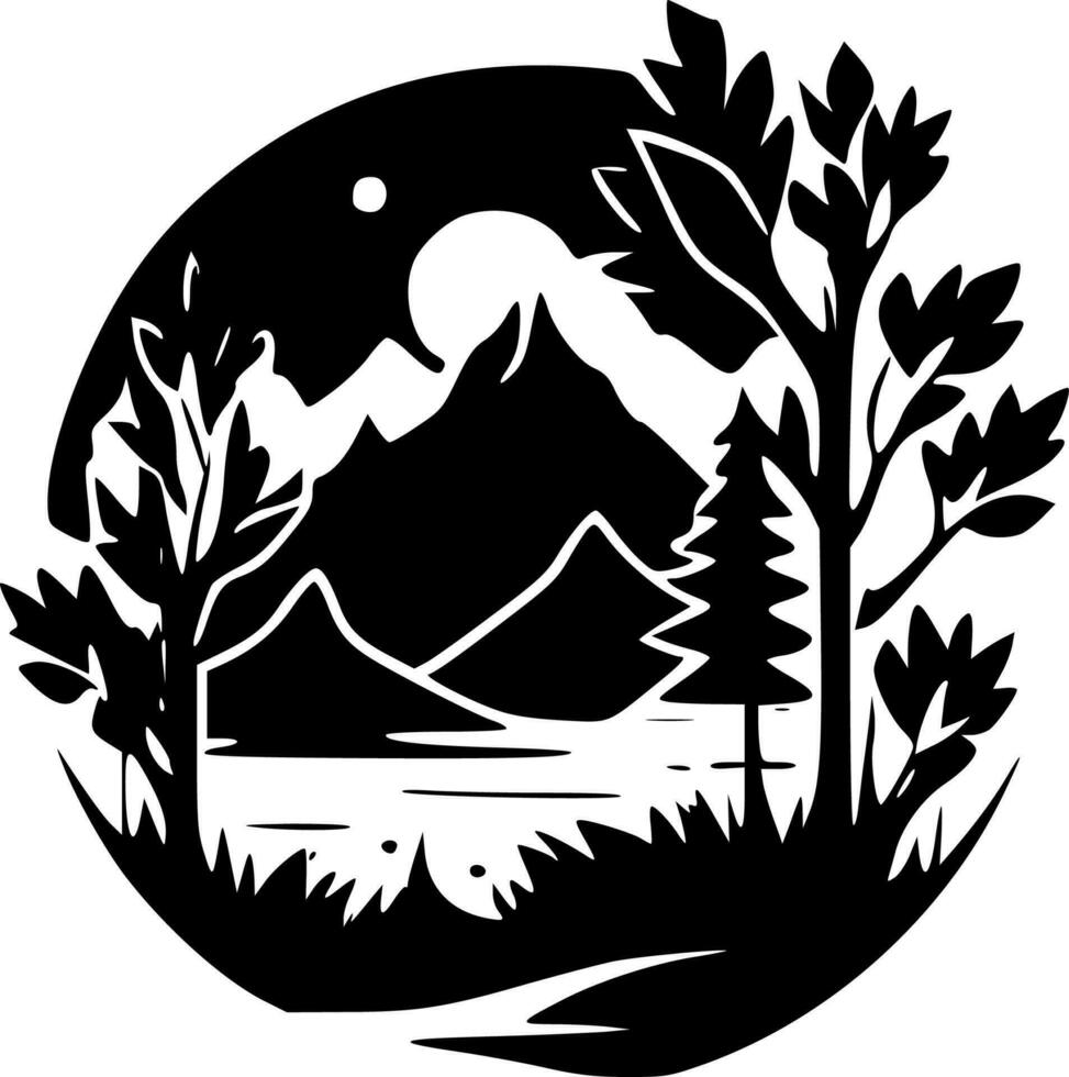 Nature - High Quality Vector Logo - Vector illustration ideal for T-shirt graphic