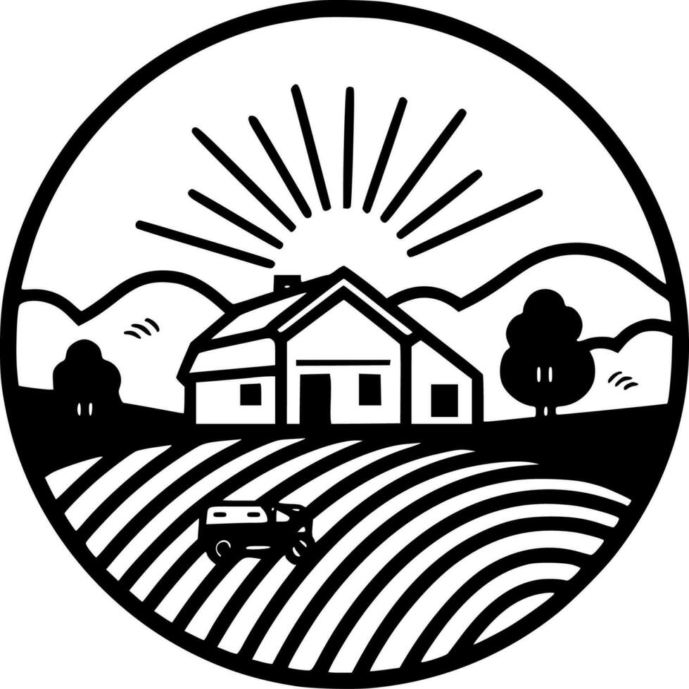 Farm - High Quality Vector Logo - Vector illustration ideal for T-shirt graphic