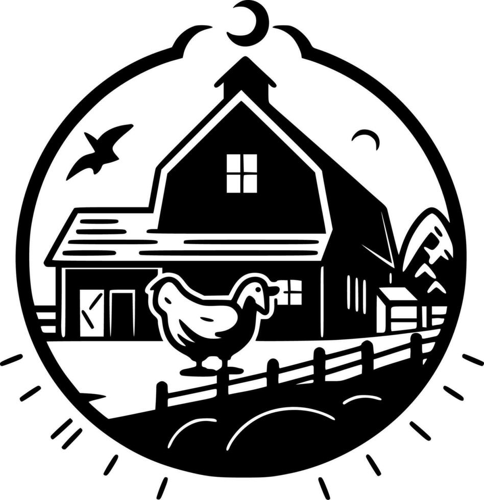 Farm - High Quality Vector Logo - Vector illustration ideal for T-shirt graphic