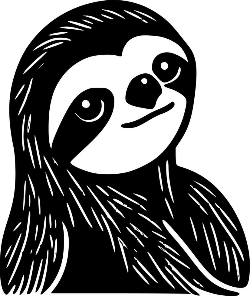 Sloth - Minimalist and Flat Logo - Vector illustration