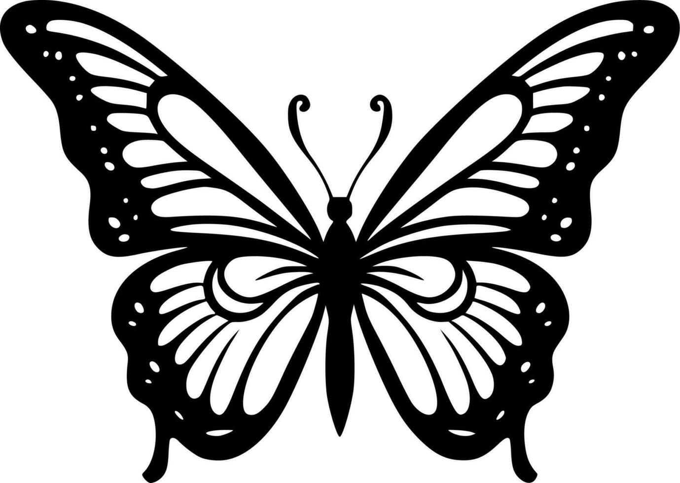 mariposas - minimalista y plano logo - vector ilustración