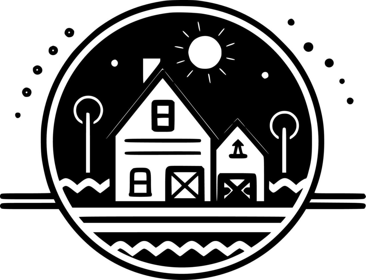 Farm - High Quality Vector Logo - Vector illustration ideal for T-shirt graphic