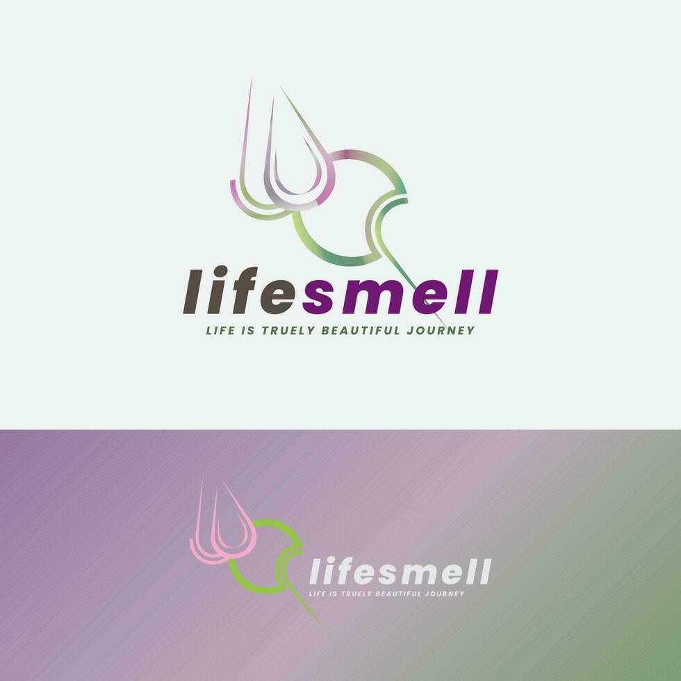 Life Care and Fashionable Floral Petals Logo vector