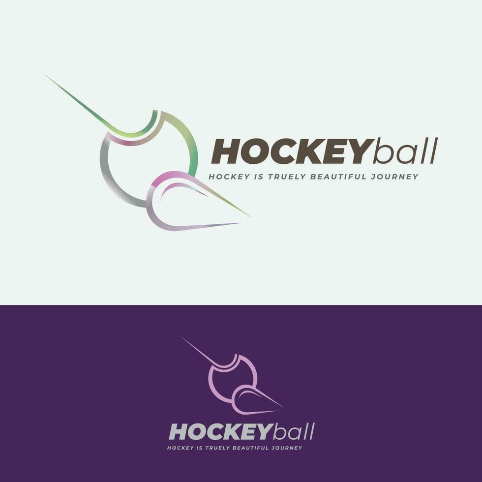 Beautiful Greenfield and Hockey Stick Logo vector