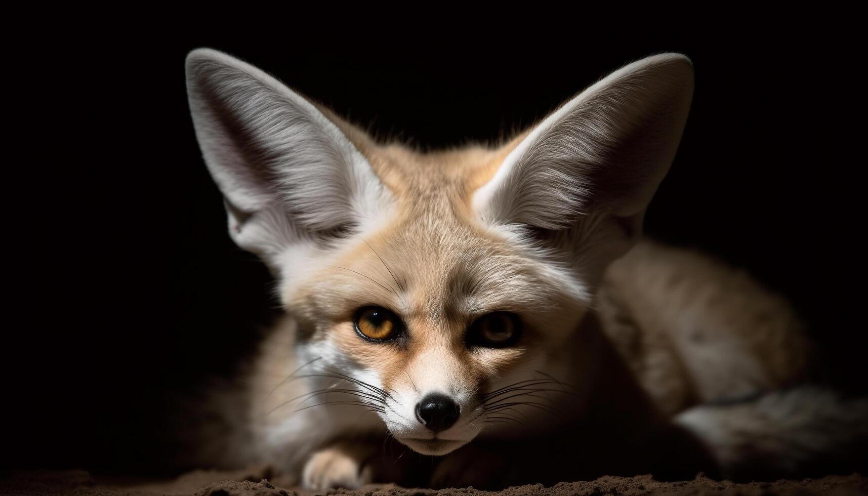 mullido gatito mirando a cámara con vigilancia y blandura generado por ai foto