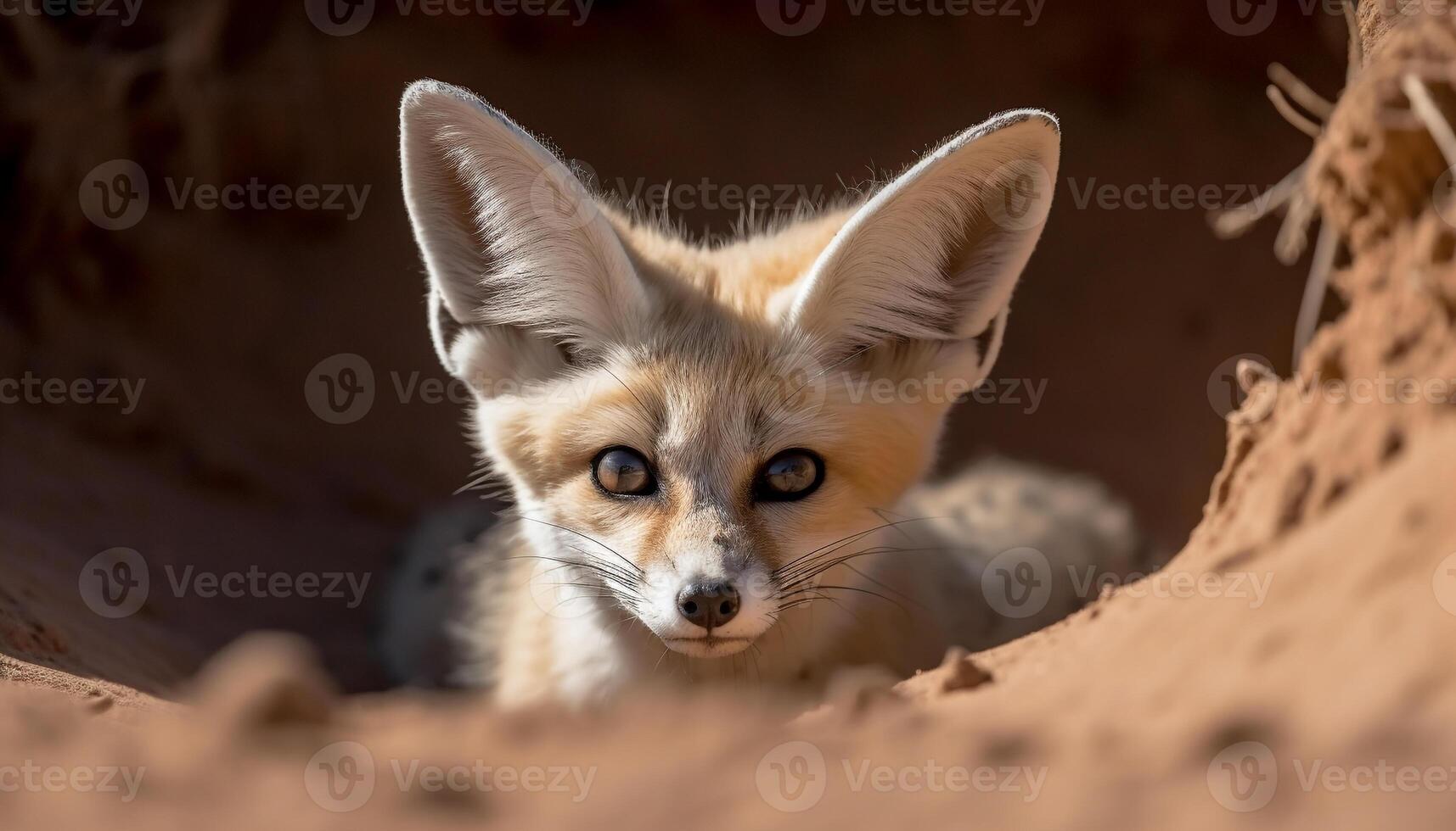Fluffy kitten alertness and beauty in nature captured up close generated by AI photo