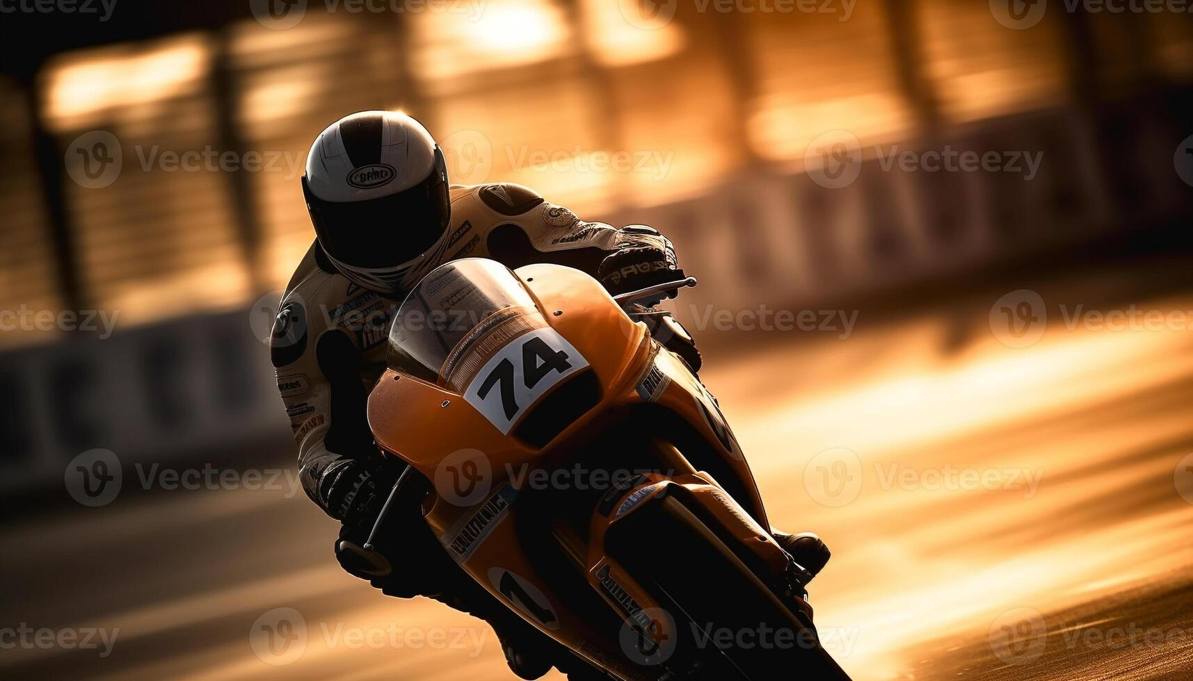 Men riding motorcycles in extreme sports competition photo