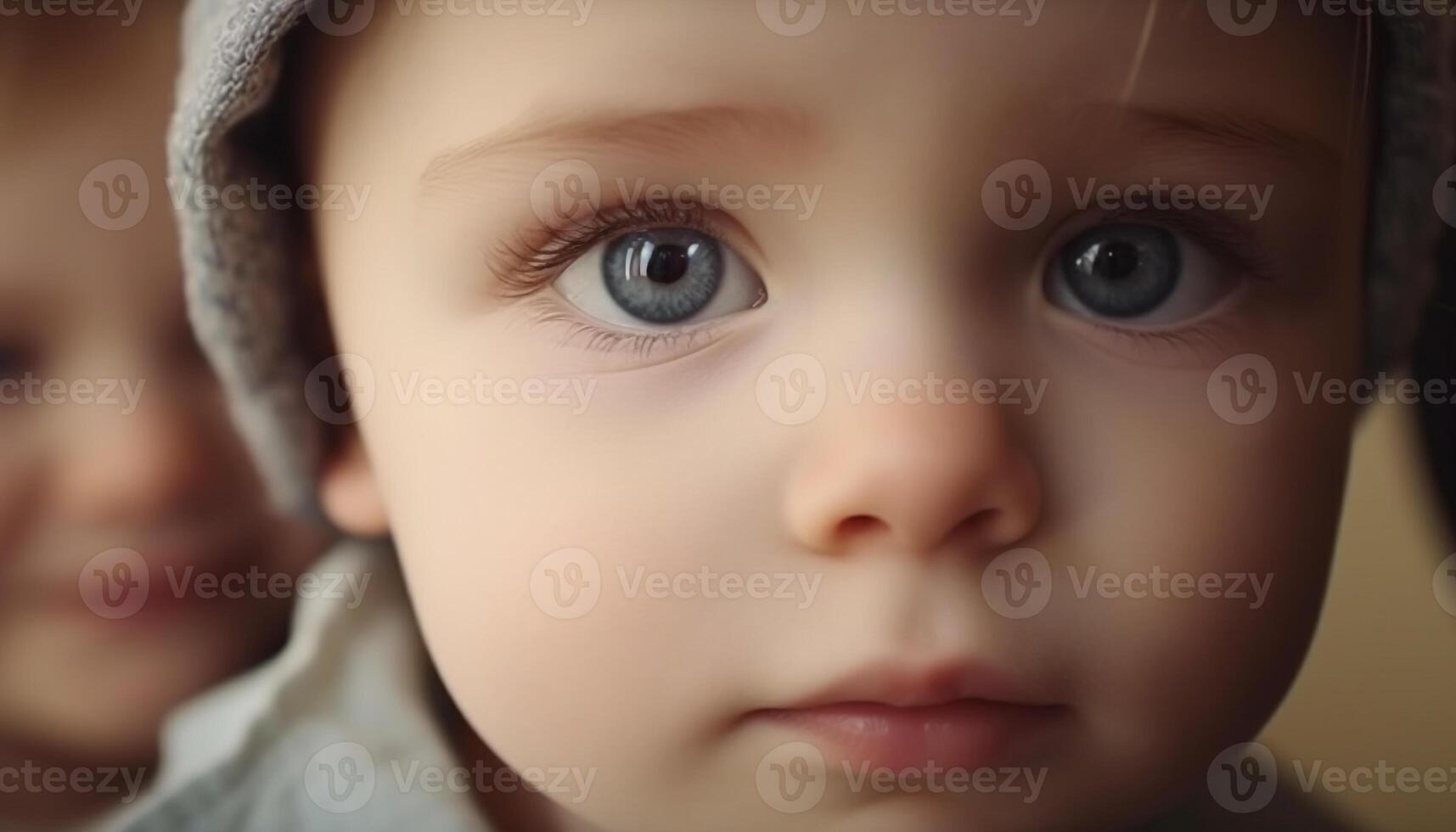 Cute baby boy smiling, innocence in his eyes photo