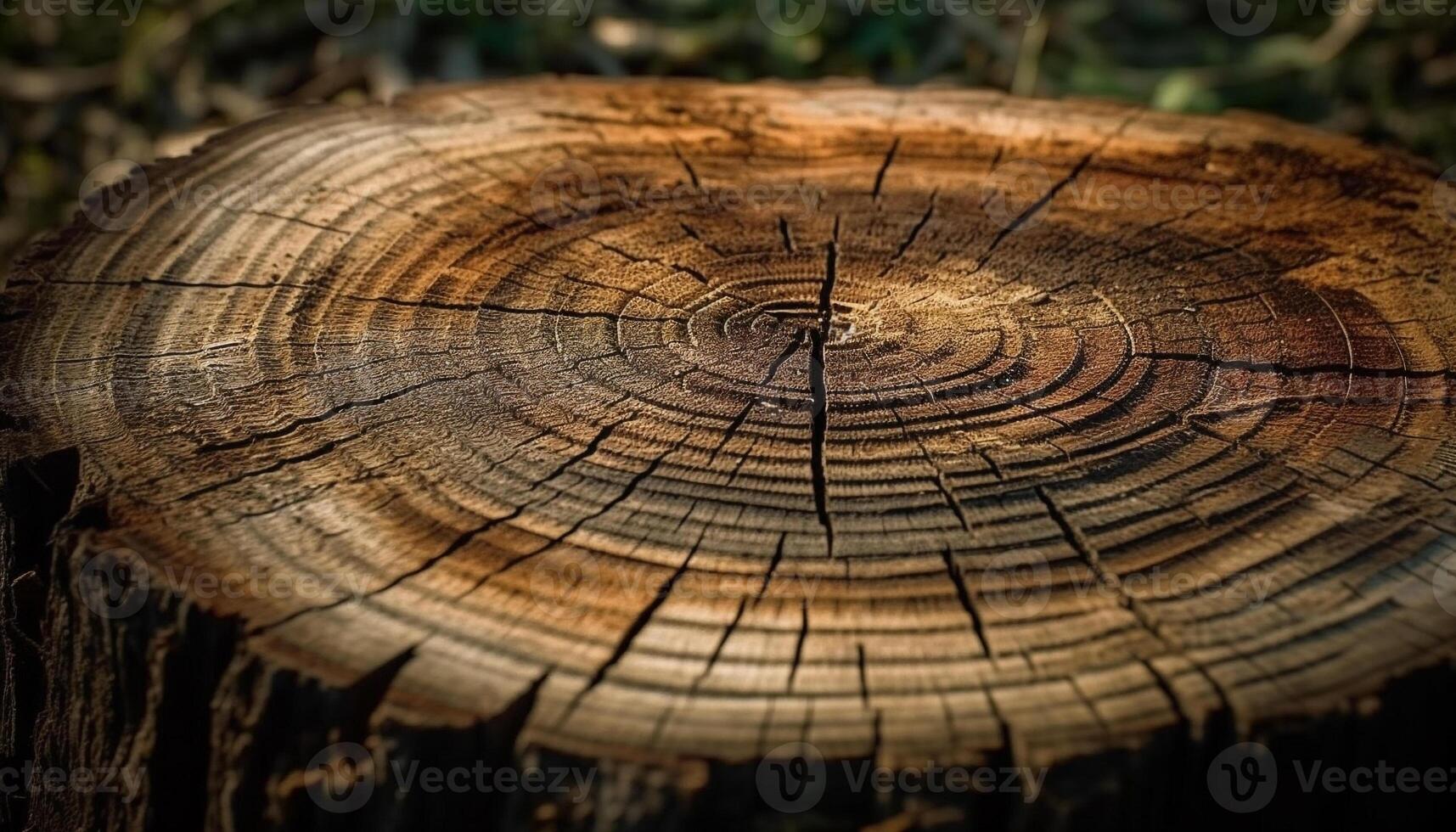 árbol anillos espectáculo historia de orgánico crecimiento generativo ai foto