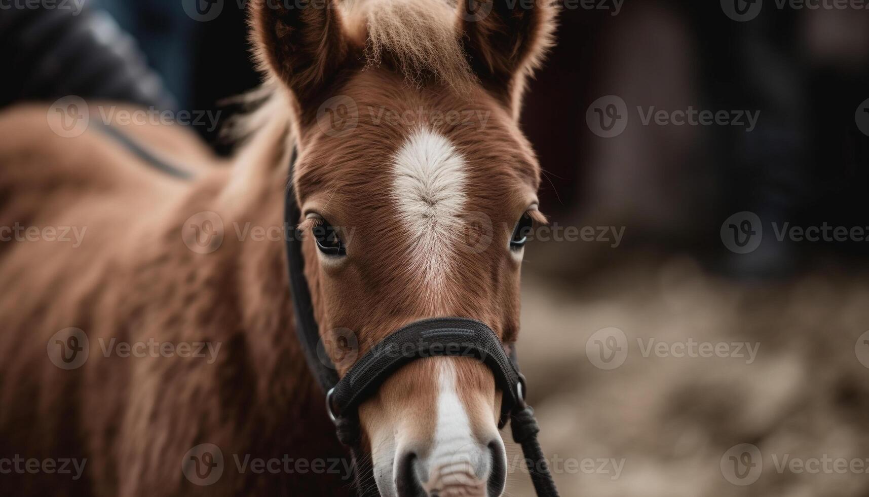 semental y yegua pacer en rural prado generado por ai foto