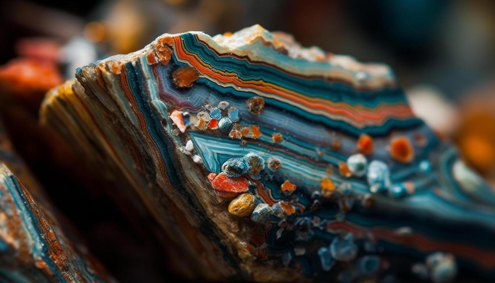 Abstract gemstone collection, beauty in nature patterns generated by AI photo