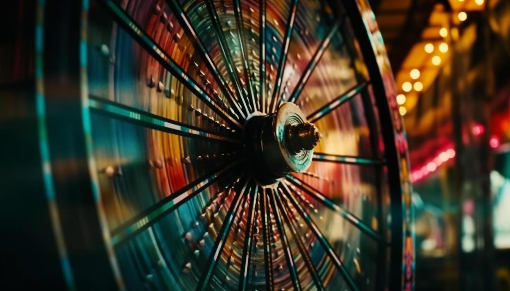 Blurred motion, success, and fun with darts generated by AI photo