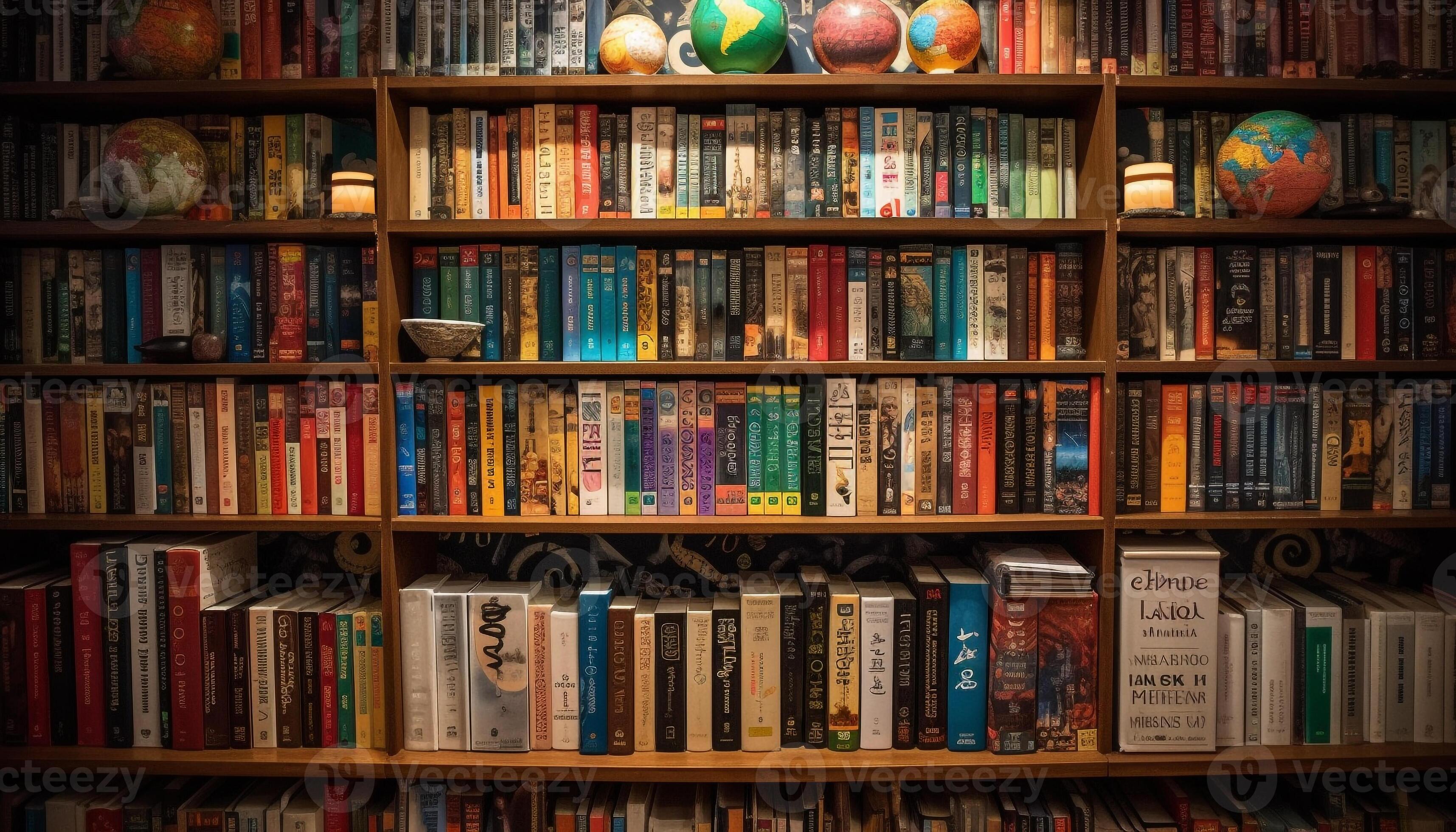 Abundance of wisdom in old book collection generated by AI 24576548