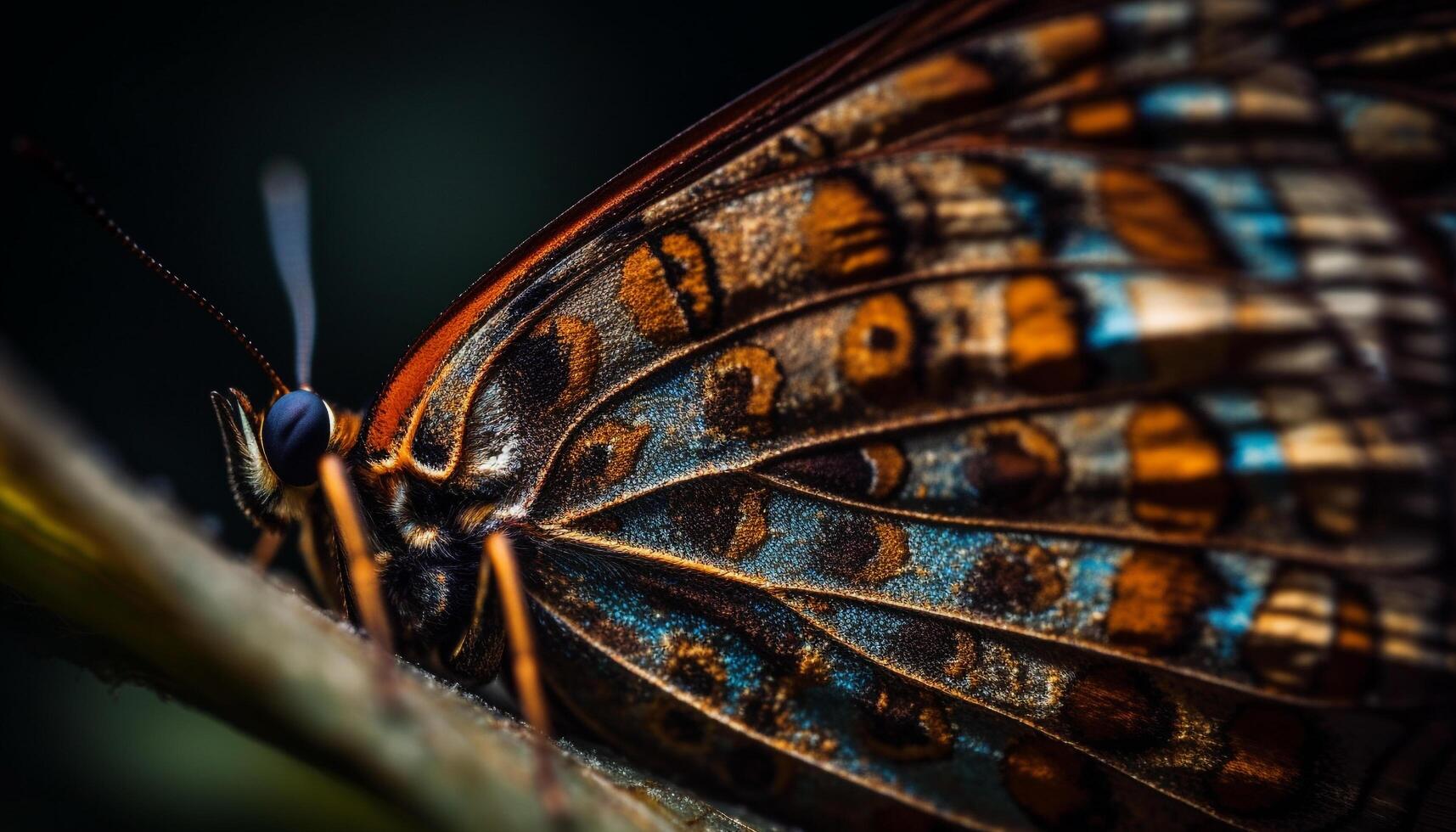Vibrant butterfly pollinates yellow flower in nature tranquility generated by AI photo