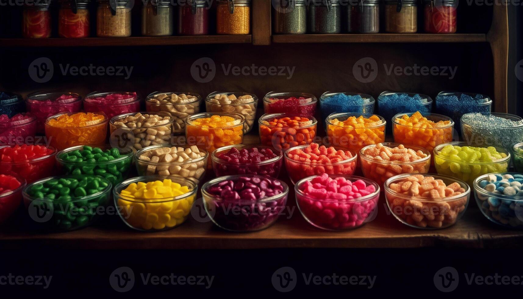 A vibrant collection of organic fruit in a large bowl generated by AI photo