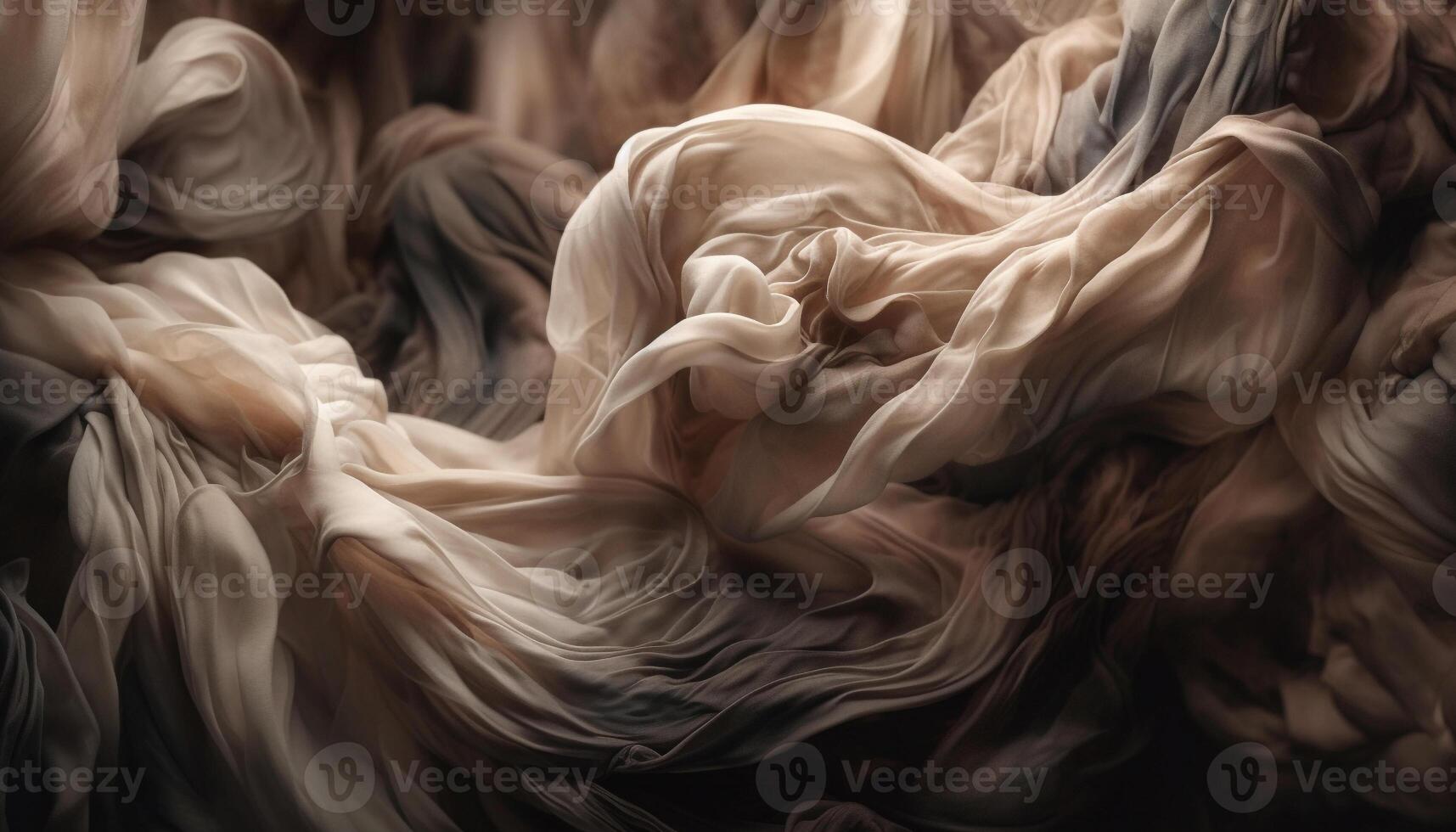 Smooth curves of sandstone create abstract fractal patterns in Antelope Canyon generated by AI photo