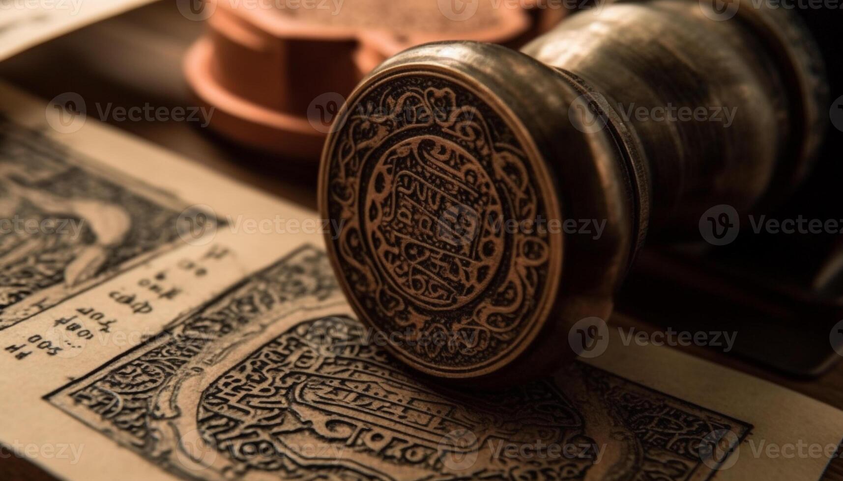 rico antiguo moneda simboliza éxito en antiguo pasado de moda Finanzas y economía generado por ai foto
