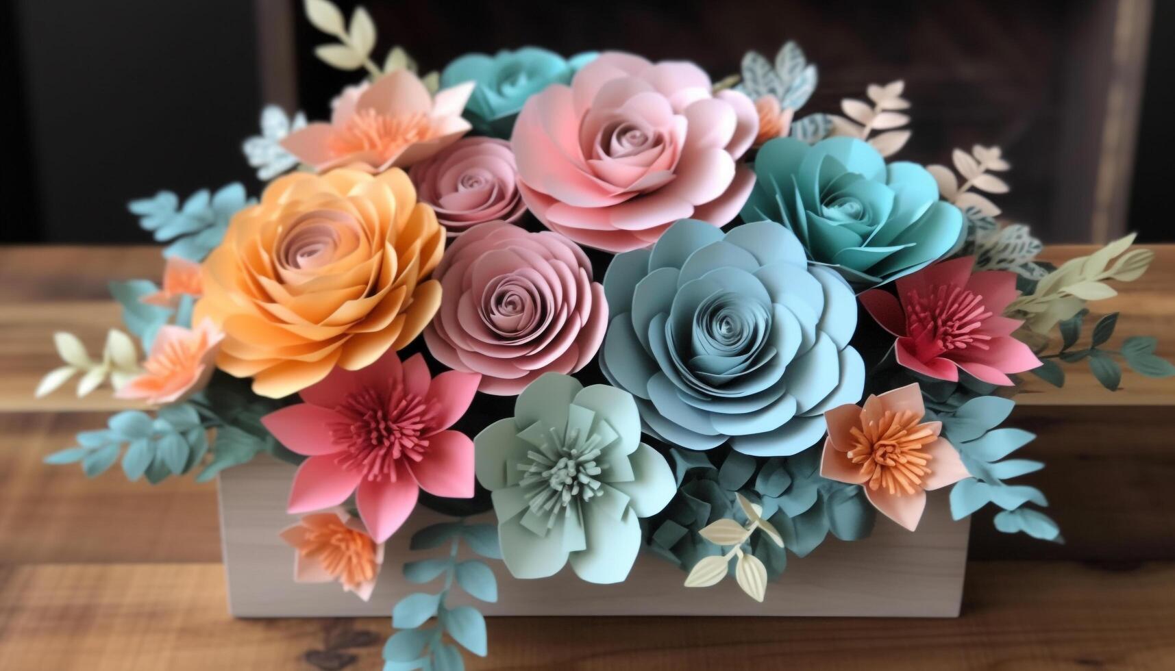 Romantic pink hydrangea arrangement in ornate vase for indoor celebration generated by AI photo