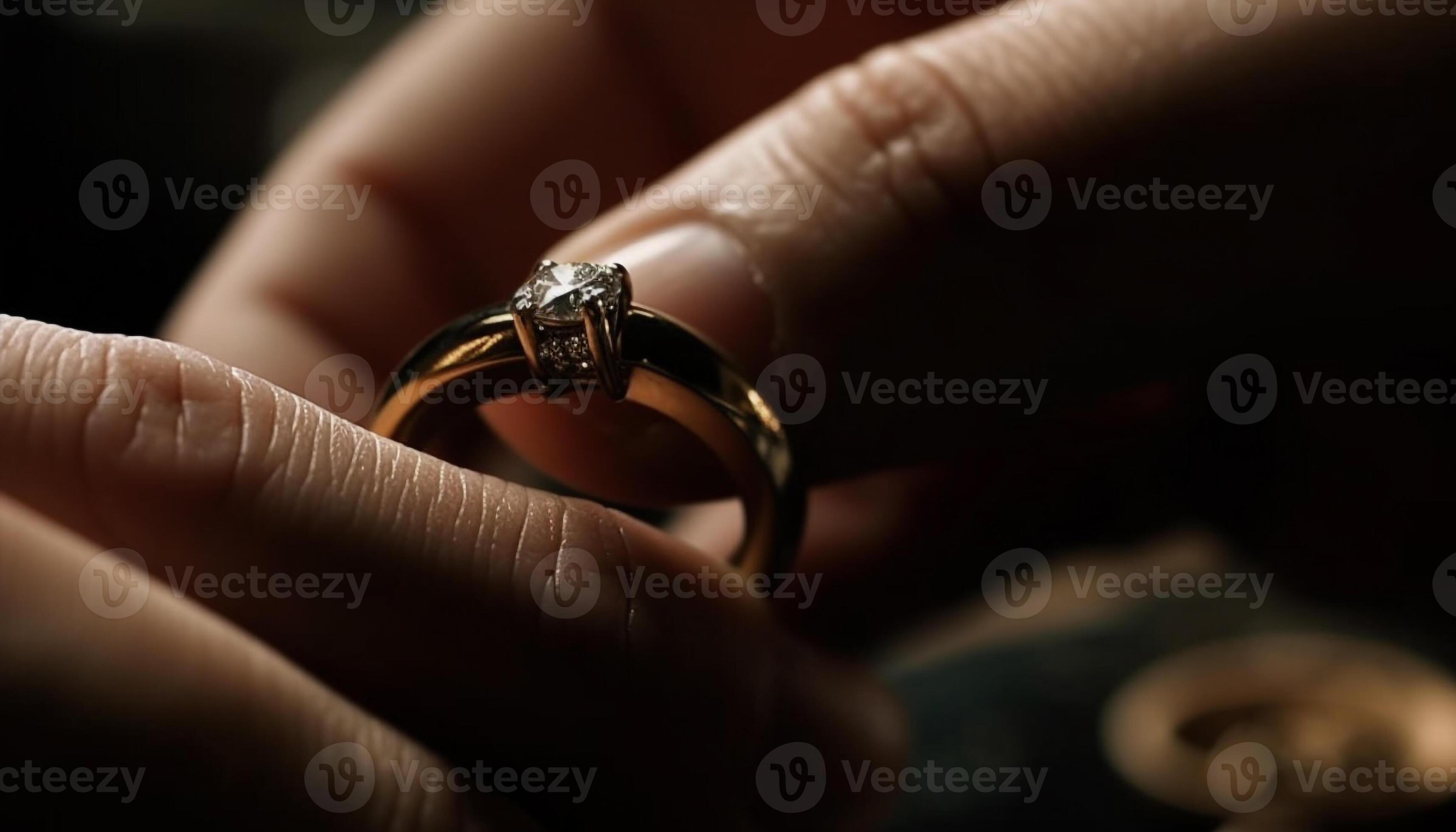 Wedding ring symbolizes love and togetherness for married couples