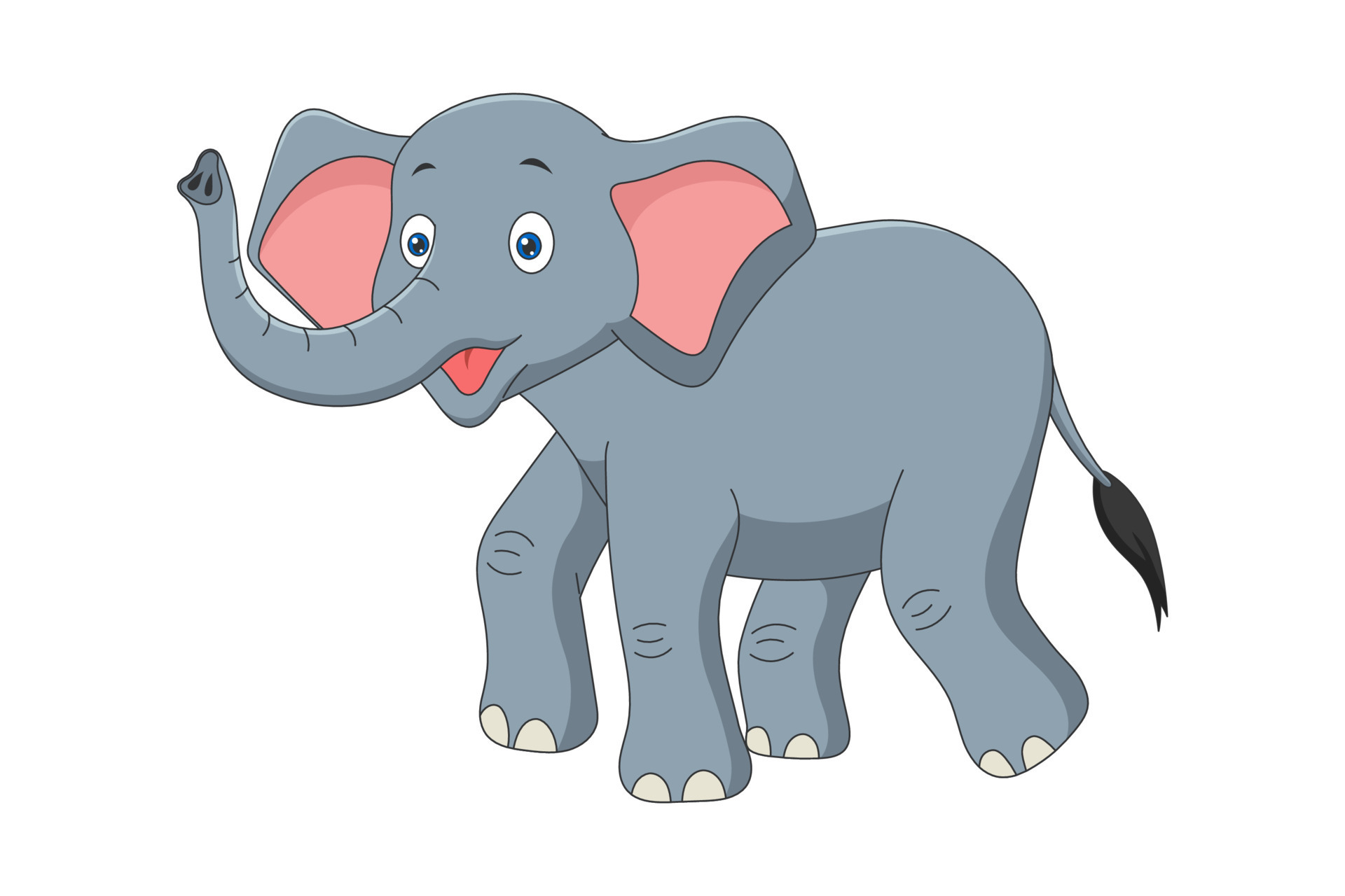 cartoon elephant drawings