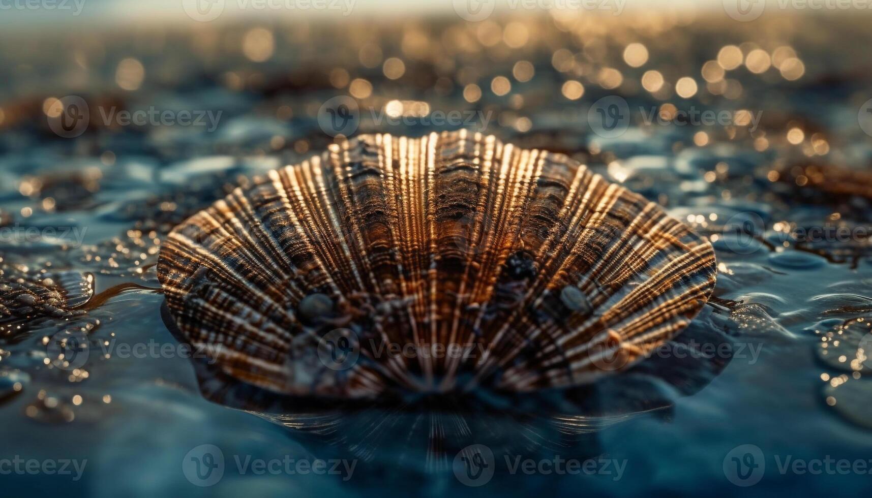 Underwater biology Multi colored fish in abstract pattern, reflecting natural beauty generated by AI photo