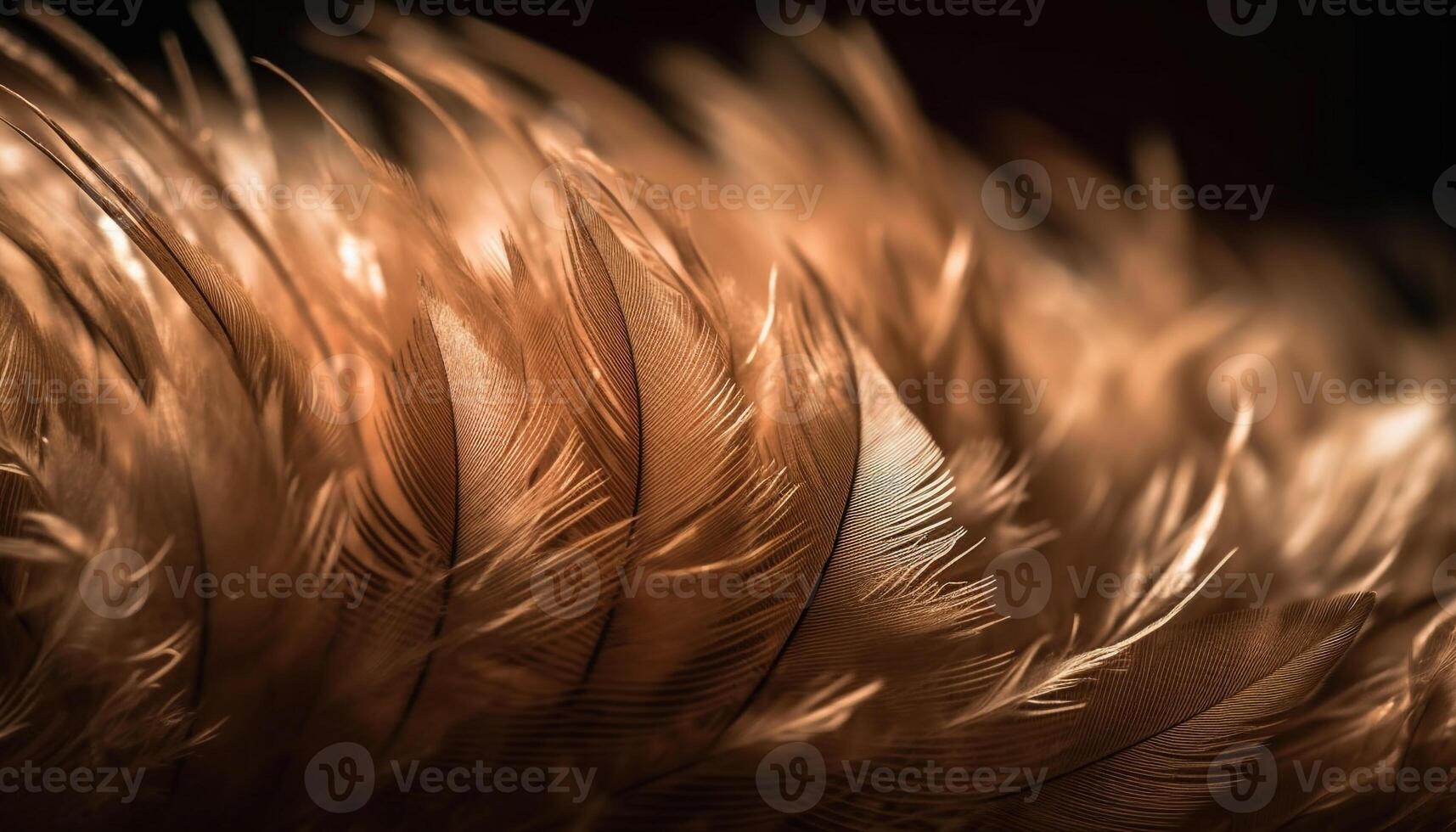 Vibrant peacock tail, a colorful symbol of beauty in nature generated by AI photo