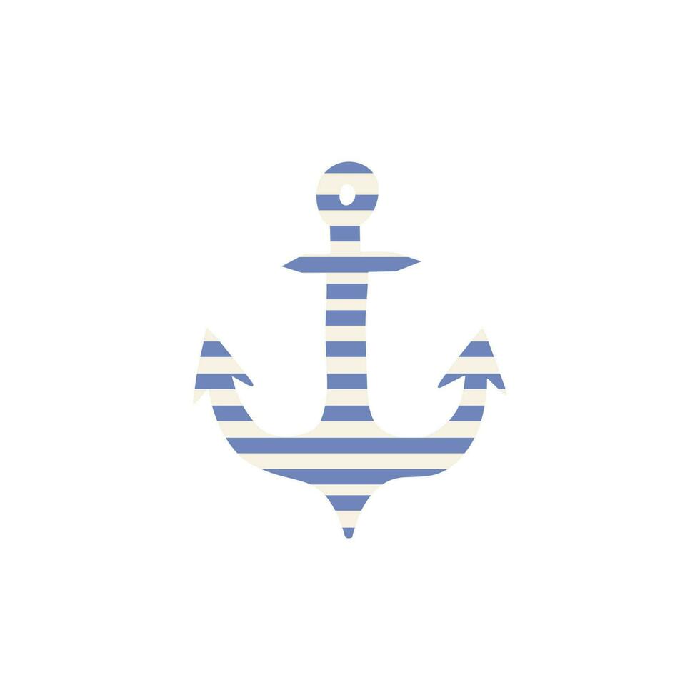 Anchor. Marine element. Vector illustration in scandinavian style.