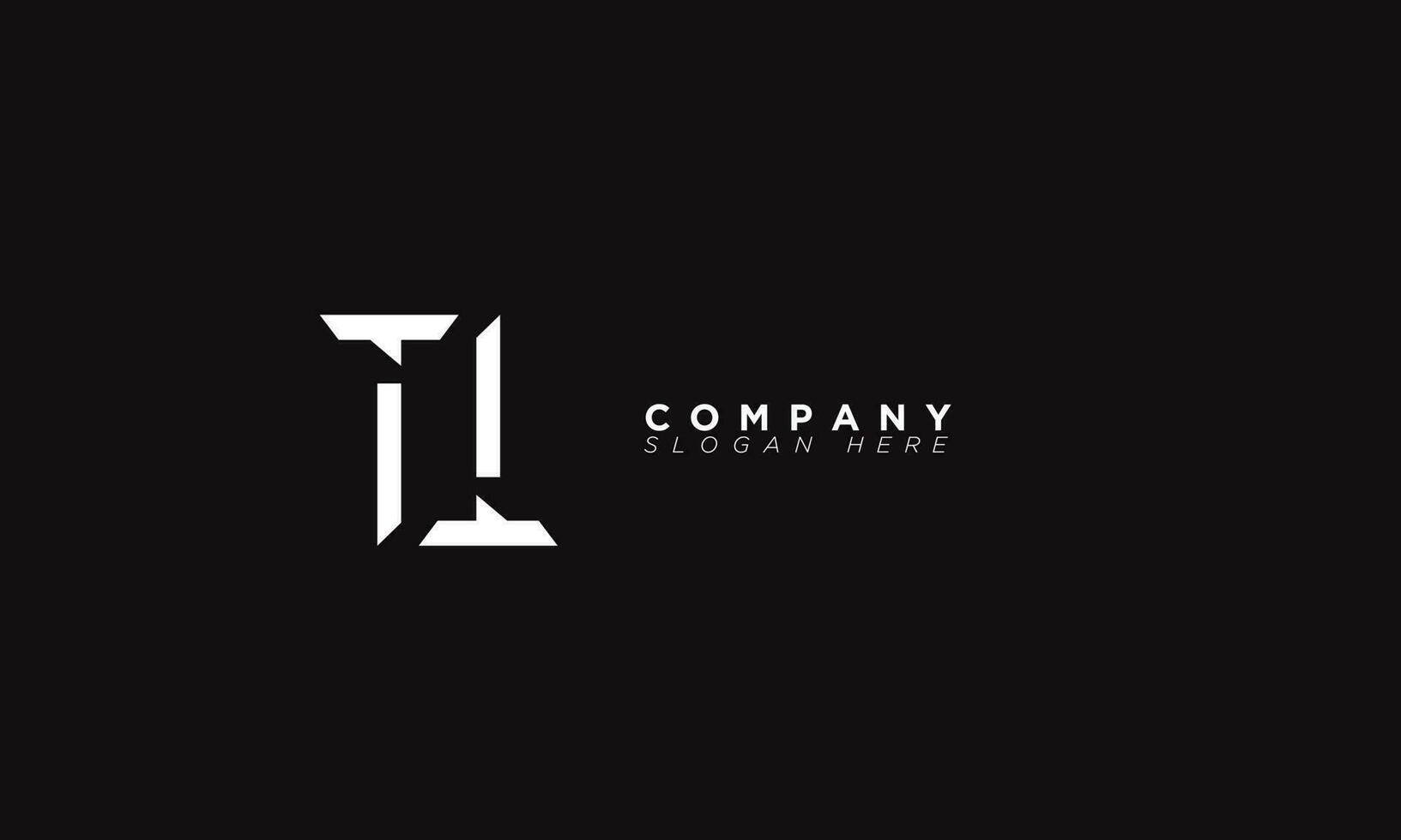 TL Alphabet letters Initials Monogram logo LT, T and L vector