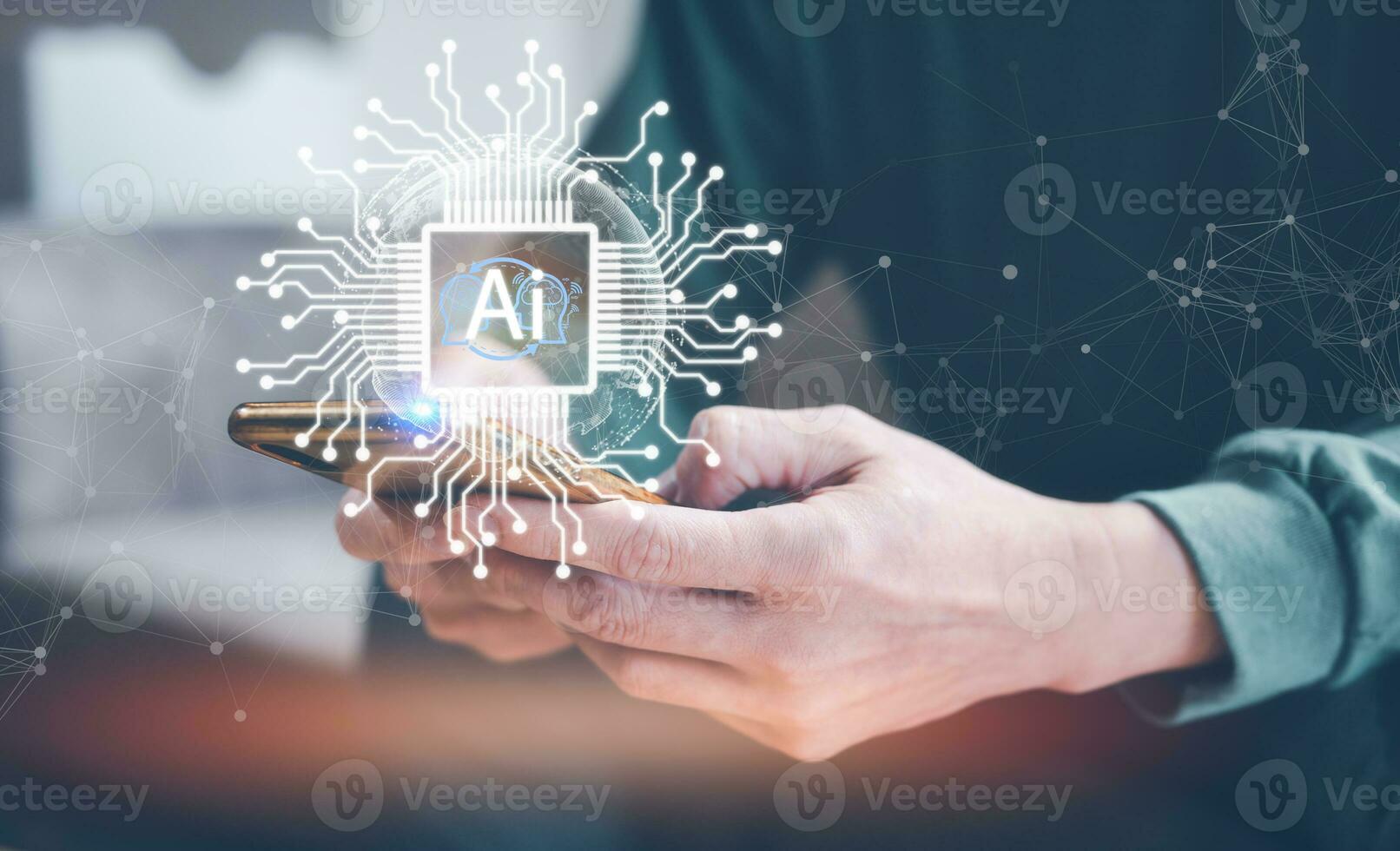 Digital transformation technology strategy, IoT, internet of things. transformation of ideas and the adoption of technology in business in the digital age, enhancing global business capabilities. Ai photo