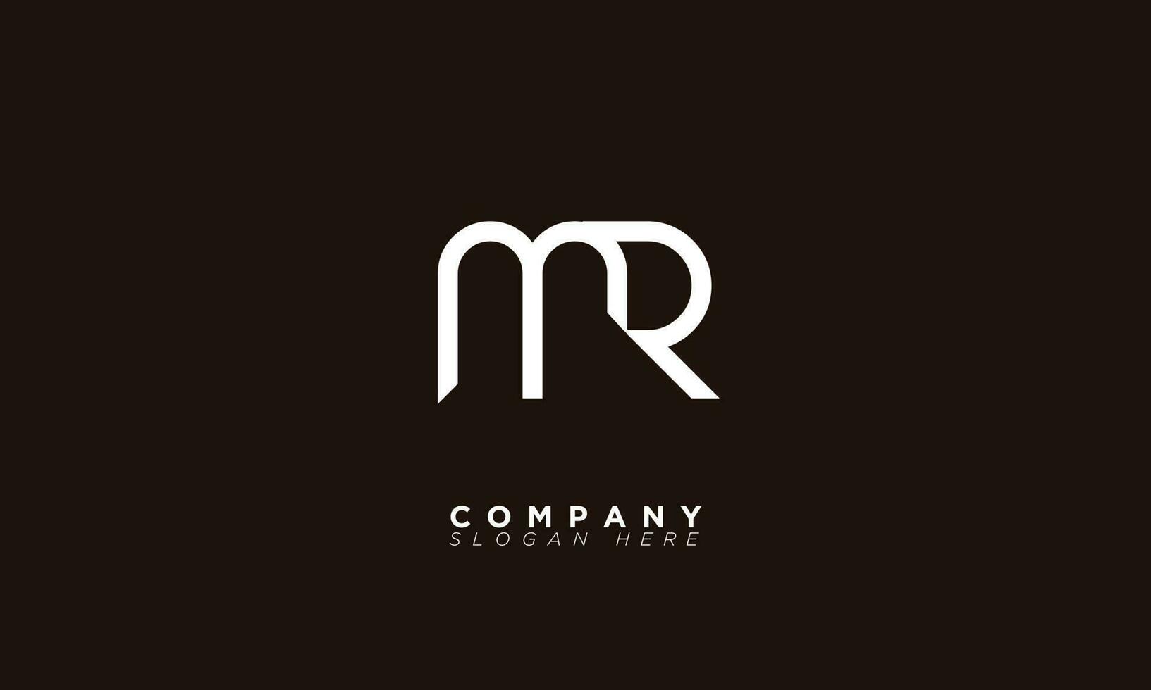 MR Alphabet letters Initials Monogram logo RM, M and R vector