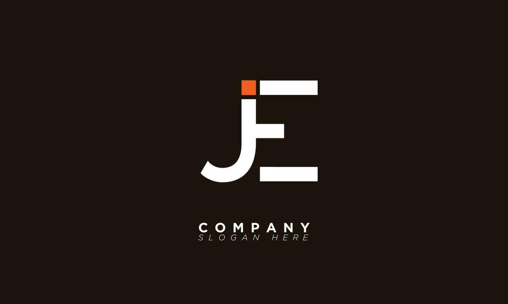 JE Alphabet letters Initials Monogram logo EJ, J and E vector