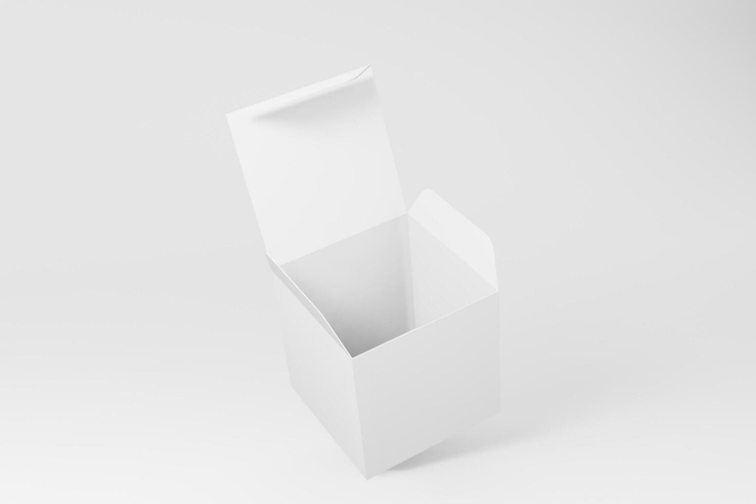 Square box mockup, cosmetic, packaging mockup design photo